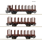 Roco 6600041 - H0 - 3-tlg. Set Rungenwagen Stuttgart, DRG, Ep. II